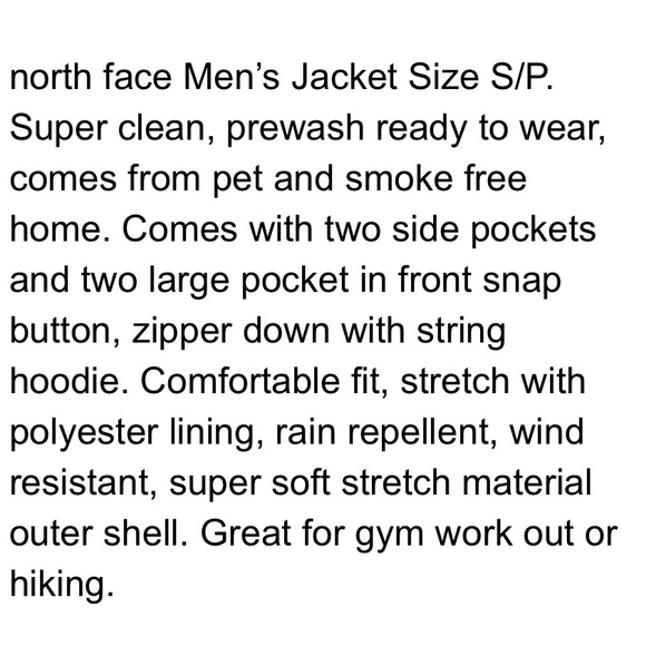 North Face Men’s Soft Shell Jacket with hood. - Picture 7 of 7